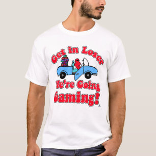 負のゲームのスローガンを獲得すおもしろいる Tシャツ