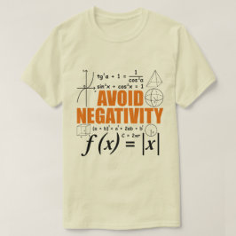 負の値の教えタイポグラフィ数学の家庭教師を避ける Tシャツ