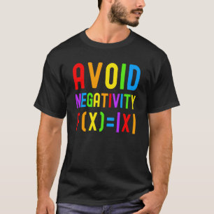 負の値を避ける子供たち数学の数式Math Gee Tシャツ