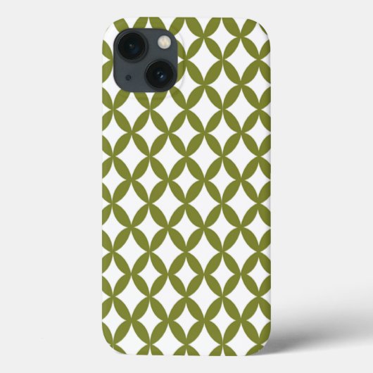 負の前向き宇宙オリーブグリーン Case-Mate iPhoneケース (裏面)