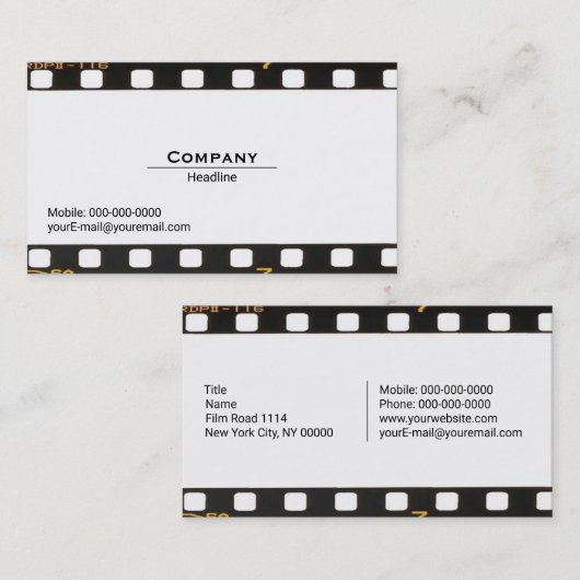 負の名刺 名刺 (正面/裏面)