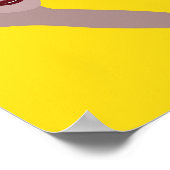 負の宇宙ファッションイラストレーション ポスター (角)