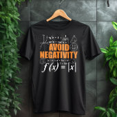 負の数理おもしろい数的先生を避ける Tシャツ