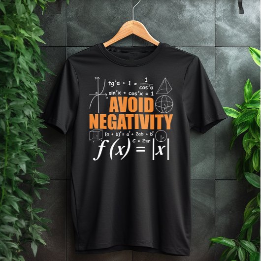 負の数理おもしろい数的先生を避ける Tシャツ