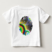負の日が差すこと（楕円フレーム） ベビーTシャツ (裏面)
