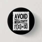 負の絶対値方程式のジョークを避ける 缶バッジ (正面)