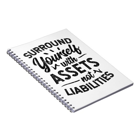 負債ではない資産で自分自身を取り囲む ノートブック (右側)