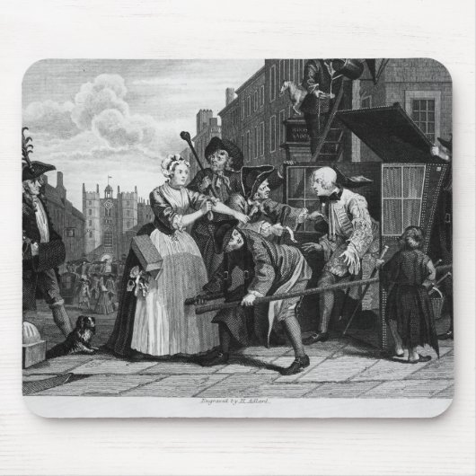 負債のために阻止される、プレートV マウスパッド (正面)