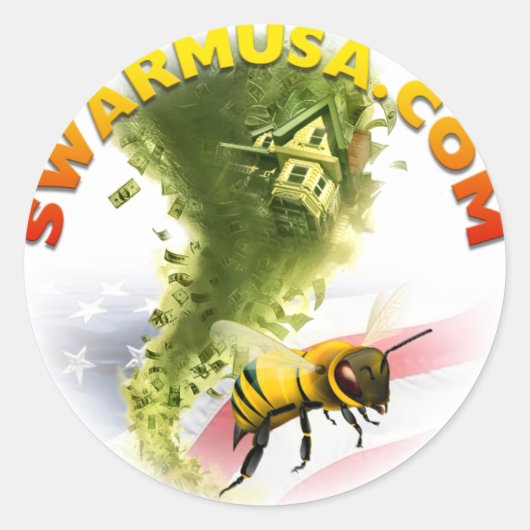 負債のトルネードステッカー ラウンドシール (正面)