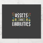 負債の会計士資産 スパークリングワインラベル (シングルラベル)