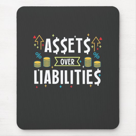 負債の会計士資産 マウスパッド (正面)