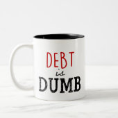 負債はばかコーヒーマグ ツートーンマグカップ (左)