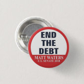 負債を終えて下さい 缶バッジ (正面&裏面)