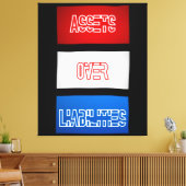 負債を超える資産のフラグのウォールアート キャンバスプリント (インサイチュ (リビング))