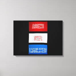 負債を超える資産のフラグのウォールアート キャンバスプリント