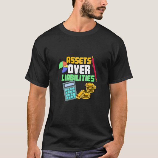負債を超える資産 Tシャツ (正面)