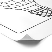 負債ホットエアバルーンペイオフトラッカー着色シート ポスター (角)