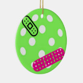 負傷したスポーツファンのための休日オーナメント セラミックオーナメント (右)