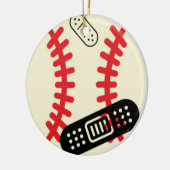 負傷したスポーツファン用オーナメント セラミックオーナメント (左)