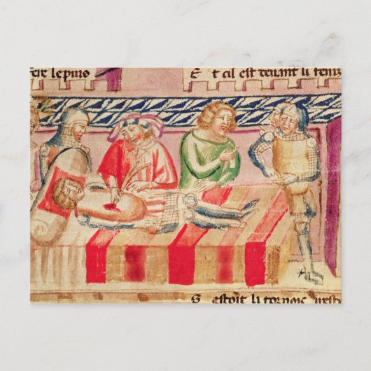 負傷した兵士に対する作戦 ポストカード (正面)