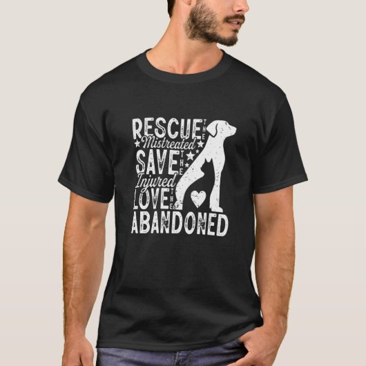 負傷したAb救への愛を虐待した人々を救う Tシャツ (正面)
