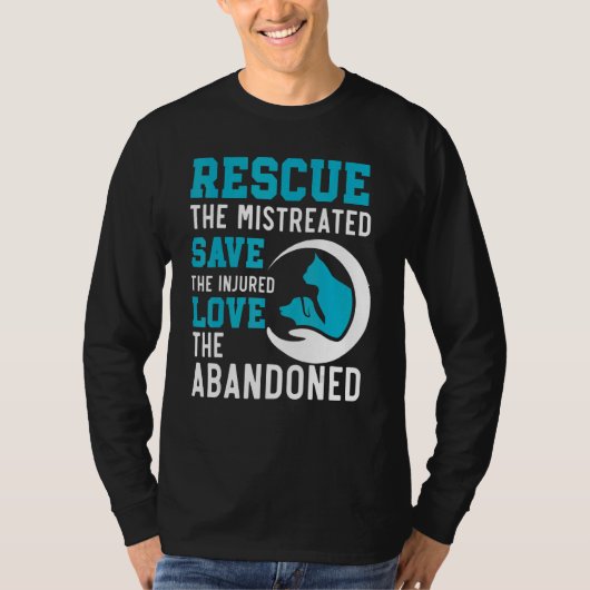 負傷したAb救への愛を虐待した人々を救う Tシャツ (正面)