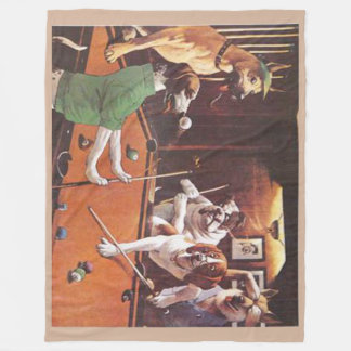 負傷のビーグル犬 フリースブランケット