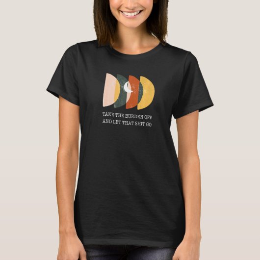 負担を取り除いて発言を許感動的す Tシャツ (正面)