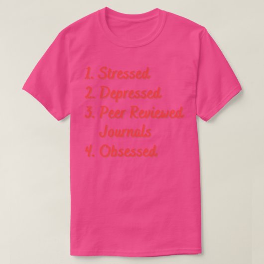 負荷の低いピア検討仕訳 Tシャツ (デザイン正面)