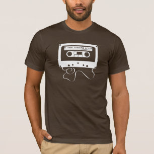 負荷Rの間違い白のテープ Tシャツ