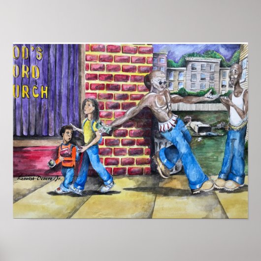 負遠くにの方向 ポスター (正面)