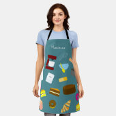 財カラフル焼いた品とベーキング器具エプロン エプロン (着用した状態)