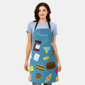 財カラフル焼いた品とベーキング器具エプロン エプロン (着用した状態)