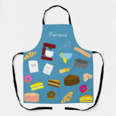 財カラフル焼いた品とベーキング器具エプロン エプロン (正面)