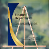 財パーソナライズされた務部 アクリルサイン (ニュートラル)