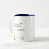 財パーソナライズされた務部 ツートーンマグカップ (正面左)