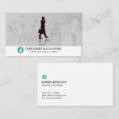 財企業の務 | 会計 | 株価チャート 名刺 (正面/裏面)