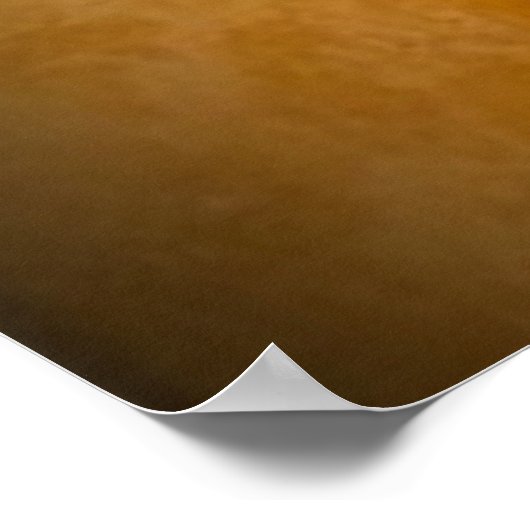 財力の法則は強力なオレンジ色のポスターのように見える ポスター (角)