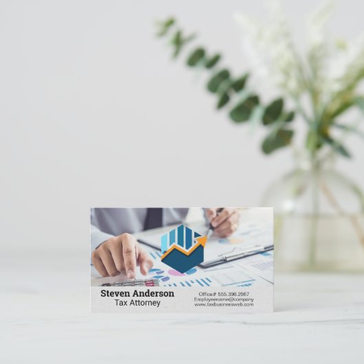 財務に関する会計士 名刺 (スタンド正面)