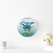 財務のチェック#7 ラウンド壁時計 (ホーム)