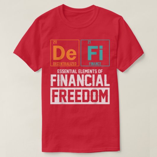 財務の分散財務要素の定義 Tシャツ (デザイン正面)
