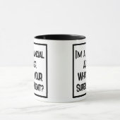 財務アドバイザーすごいの人材。2トーン マグカップ (中央)