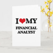 財務アナリストが大好き カード (黄色い花)