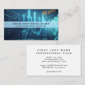 財務アナリストの名刺 名刺 (正面/裏面)