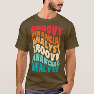 財務アナリストヴィンテージレトロ60s 70s 80sのVibes Tシャツ
