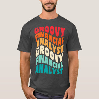 財務アナリストヴィンテージレトロ60s 70s 80sのVibes Tシャツ