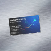 財務グラフと数値 マグネット名刺 (インサイチュ)