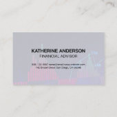 財務グラフのロゴ |株価チャート 名刺 (裏面)