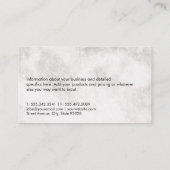 財務グラフアイコン | エグゼクティブマーブル 名刺 (裏面)