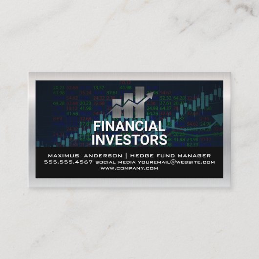 財務グラフロゴ |ストック・レポート 名刺 (正面)